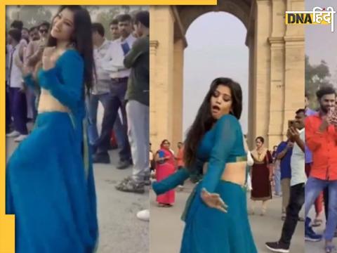 india gate girl dance video viral social media