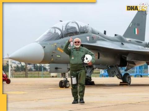 PM Narendra Modi पांच दिन पहले Tejas Aircraft के साथ कुछ इस अंदाज में नजर आए थे.