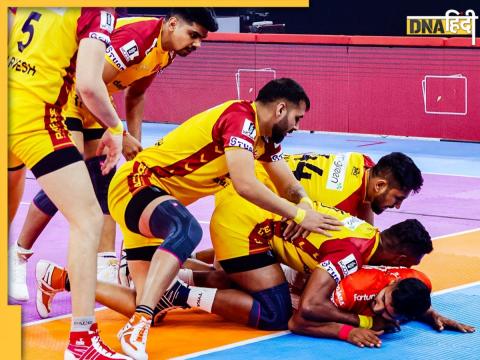 gg vs tt Gujarat Giants beat Telugu Titans first match of PKL 10 Pawan Sehrawat Fazel Atrachali sonu jaglan