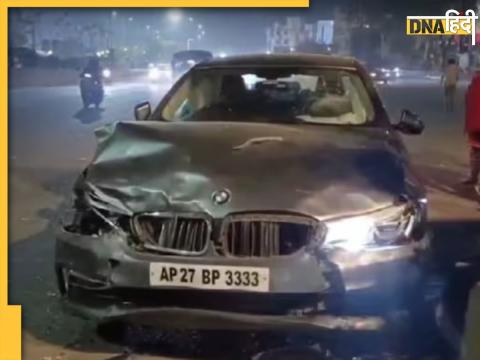 Hyderabad BMW Collision News Hindi