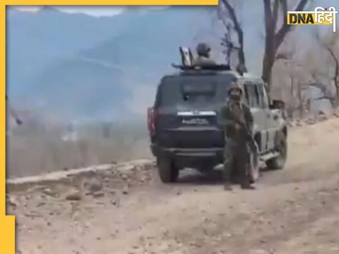 Rajouri Encounter: भारतीय सुरक्षाबलों ने डेरा की गली के जंगल में आतंकियों को लगातार घेर रखा है. (Photo- ANI)