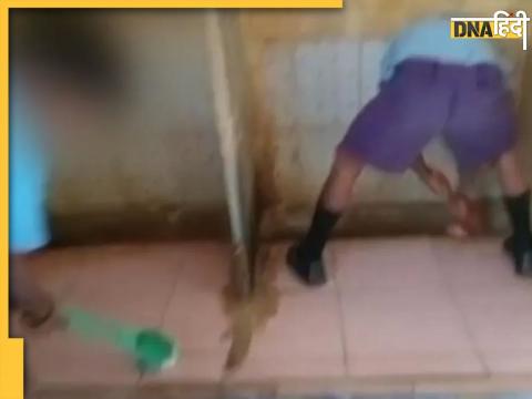 Karnataka Students Clean Toilet