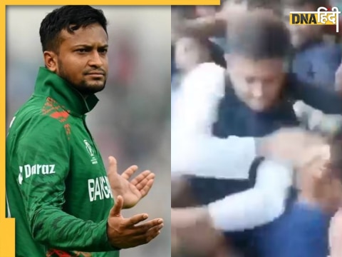 Bangladesh Cricketer Shakib Al Hasan Slapped a fan During Election Campaign Video Goes Viral