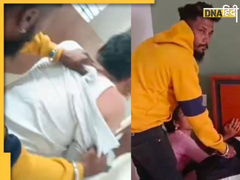 Karnataka interfaith couple Attack: कर्नाटक के हवेरी जिले में होटल के कमरे में घुसकर हमले का वीडियो वायरल हो गया है.