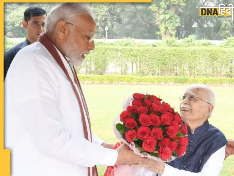 प्रधानमंत्री नरेंद्र मोदी और लाल कृष्ण आडवाणी. 