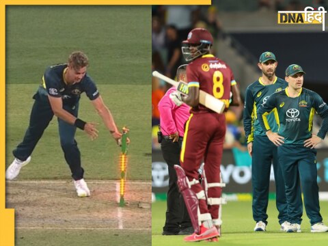 AUS vs WI 2nd T20I Alzarri Joseph Run Out Controversy Umpire Given him not out despite being Run Out