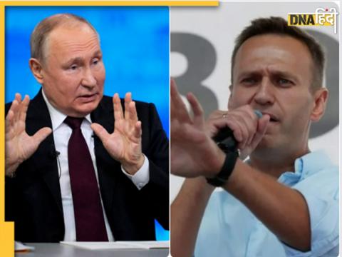 Vladimir Putin और Alexei Navalny.