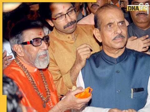 Manohar Joshi with Bal Thackeray (File Photo)