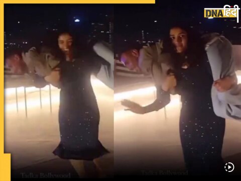 Yuzvendra Chahal Lifted by Wrestler Sangeeta Phogat on Shoulders Watch Viral Video Jhalak Dikhla Jaa 11 Show