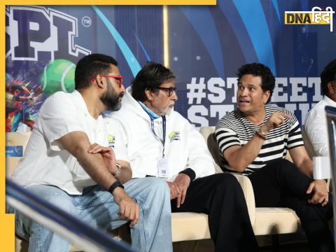 Amitabh Bachchan, Abhishek Bachchan, Sachin Tendulkar