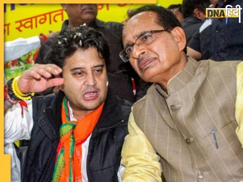 Jyotiraditya Scindia and Shivraj Singh