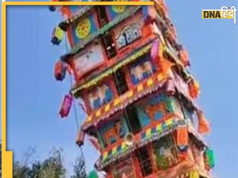 120 feet chariot falls during a religious program in bengaluru