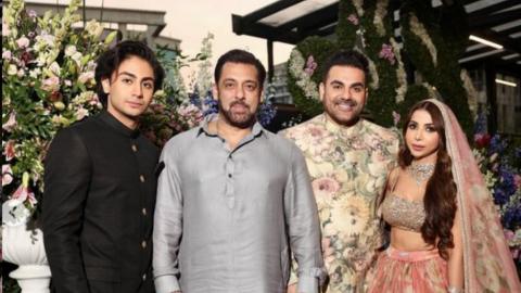 Arhaan Khan Attend His Father Arbaaz Khan Sshura Khan Marriage