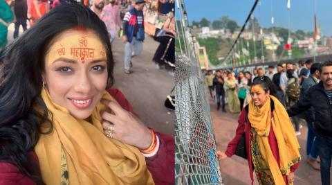 Anupama Fame Rupali Ganguly Visits Mahakal Temple