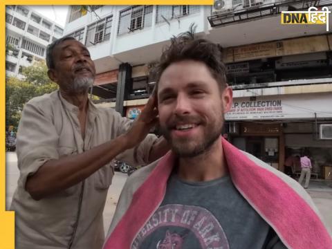 American Youtuber gives huge tip to delhi barber, video viral