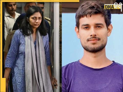 Swati Maliwal and Dhruv Rathee