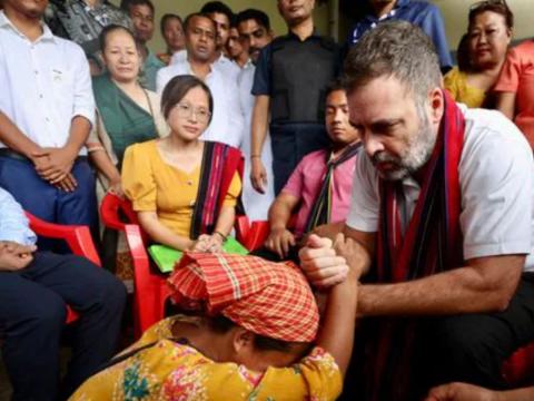 Rahul Gandhi in Manipur