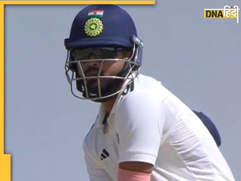 Duleep Trophy 2024 Shreyas Iyer Comes out to bat wearing sunglasses got out on duck India A vs India D