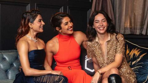 Priyanka-Samantha and Matilda De Angelis laughing together