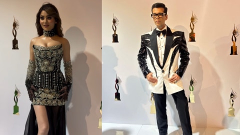 Urvashi Rautela & Karan Johar 