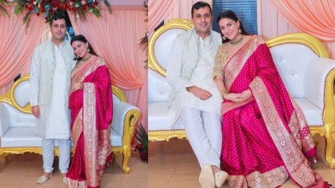 Shraddha Arya with husband Rahul Nagal