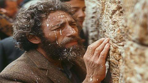 Jews Emotion For Western Wall