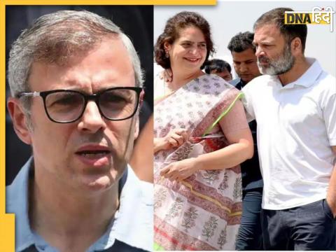 Omar Abdullah, Rahul Gandhi Priyanka Gandhi