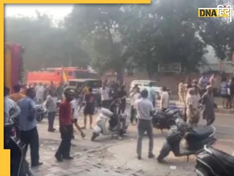 huge explosion near crpf school in rohini delhi