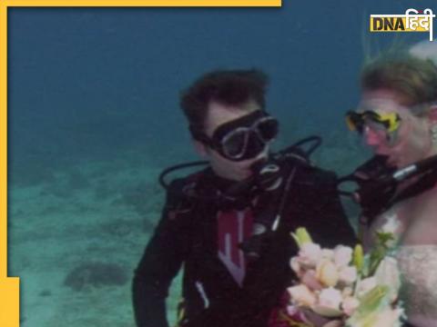 under water wedding