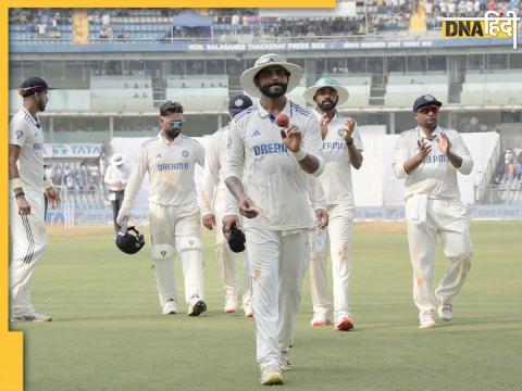 Ravindra Jadeja 10 Wicket Highest Test run chase at Wankhede stadium Mumbai fourth innings target IND vs NZ