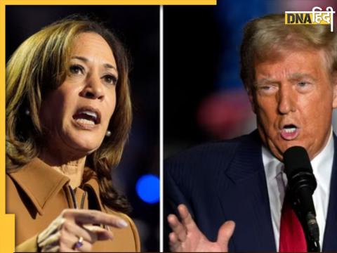 Donald Trump and Kamala Harris