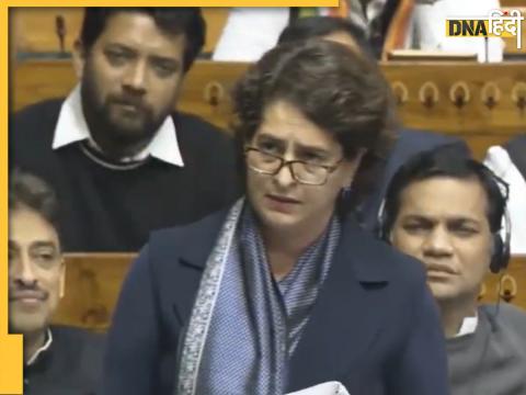 Priyanka Gandhi in Parliament