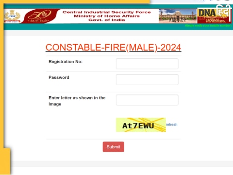 CISF Fireman Admit Card 2024