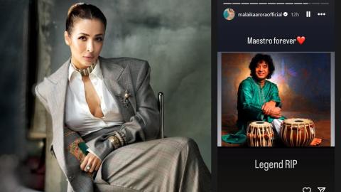 malaika arora pays tribute to Zakir Hussain