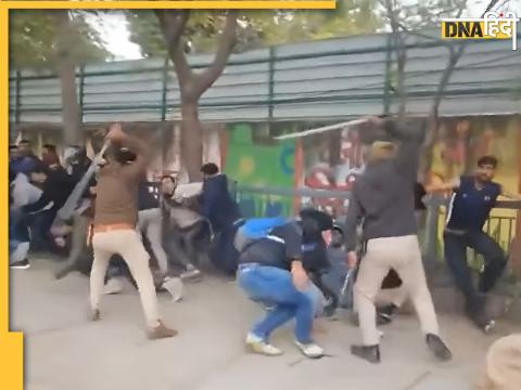 Bihar Police Lathi Charge