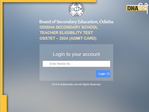 OSSTET Admit Card 2025