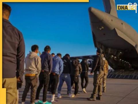 American aircraft landed at Amritsar airport carrying second batch of Indian deportees 