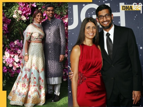 Anjali Pichai with husband Sundar Pichai Anjali Pichai with husband Sundar Pichai