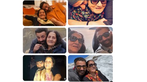 Sunny Deol posted photos with mother Prakash Kaur