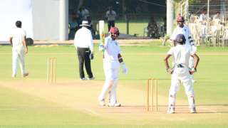 Sunil Ambris hits century as Board President XI vs West Indies ends in draw