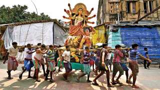 Tale of Durga's travel to Hamburg
