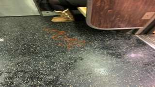 Man spills ketchup to mark territory on subway train in New York, leaves Tw...