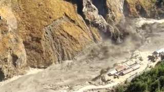 Glacier burst in Uttarakhand's Chamoli destroys many houses, watch vid...
