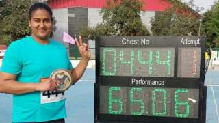 Kamalpreet Kaur breaks national record in women's discus throw, qualif...