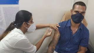 Shikhar Dhawan gets first dose of COVID-19 vaccine