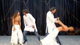 Nia Sharma dances to ‘Do Ghoonth’ in palazzo and sexy blouse featuring plun...