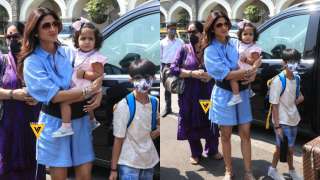 Shilpa Shetty travels with mom Sunanda, kids Viaan-Samisha, fans ask ‘where...