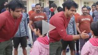 WATCH: Neeraj Chopra's reaction to little girl saying 'favourite...