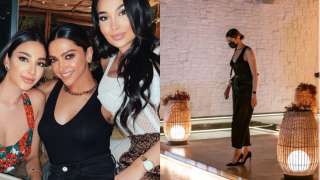 Deepika Padukone steps out for dinner with friends in Dubai wearing all-bla...
