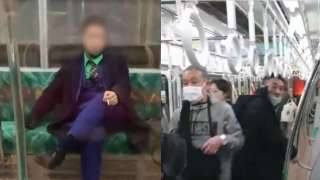 Knife-wielding man dressed as Batman’s Joker sets Tokyo train on fire, 10 i...
